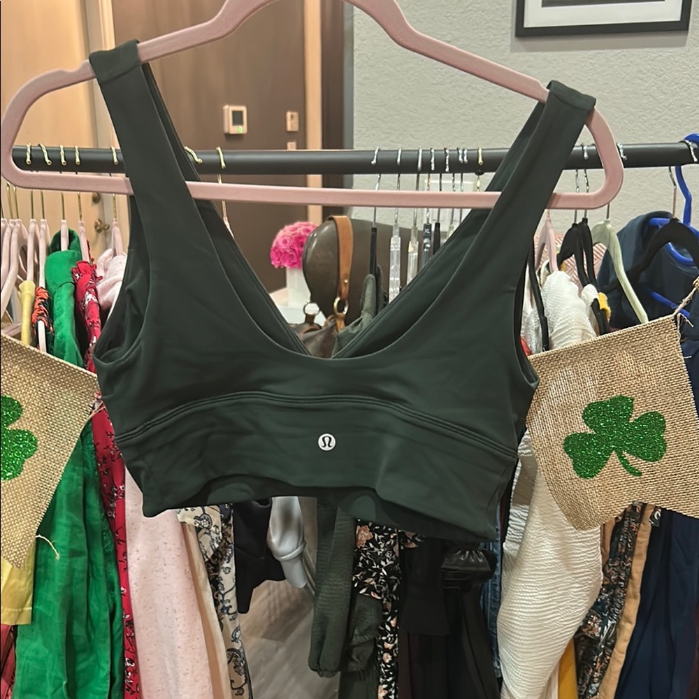 Lululemon Dark Green Sports Bra